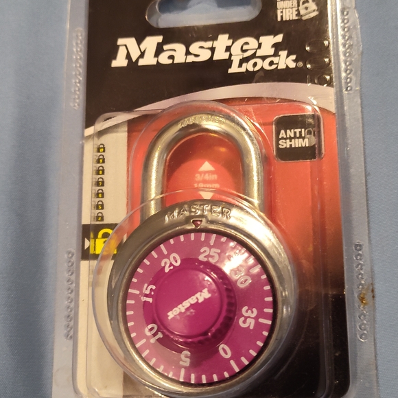 Purple Combination Padlock - Picture 1 of 6